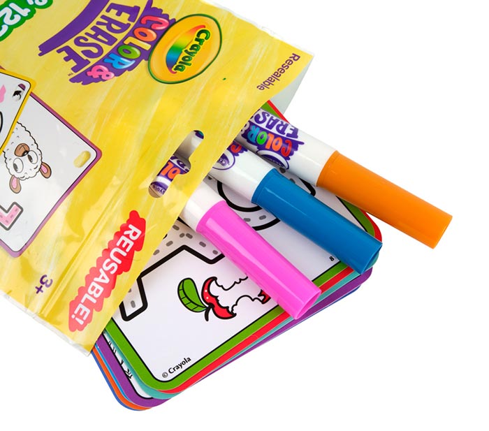 Crayola Colour & Erase ABC & 123 Flash Cards – Wipe-Clean Letter & Number Learning Cards (Ages 2+)