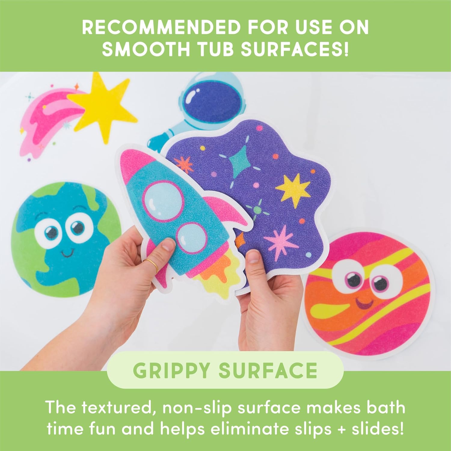 Glo Pals Galaxy Grips – Water-Activated Light-Up Sensory Grips for Bath Play