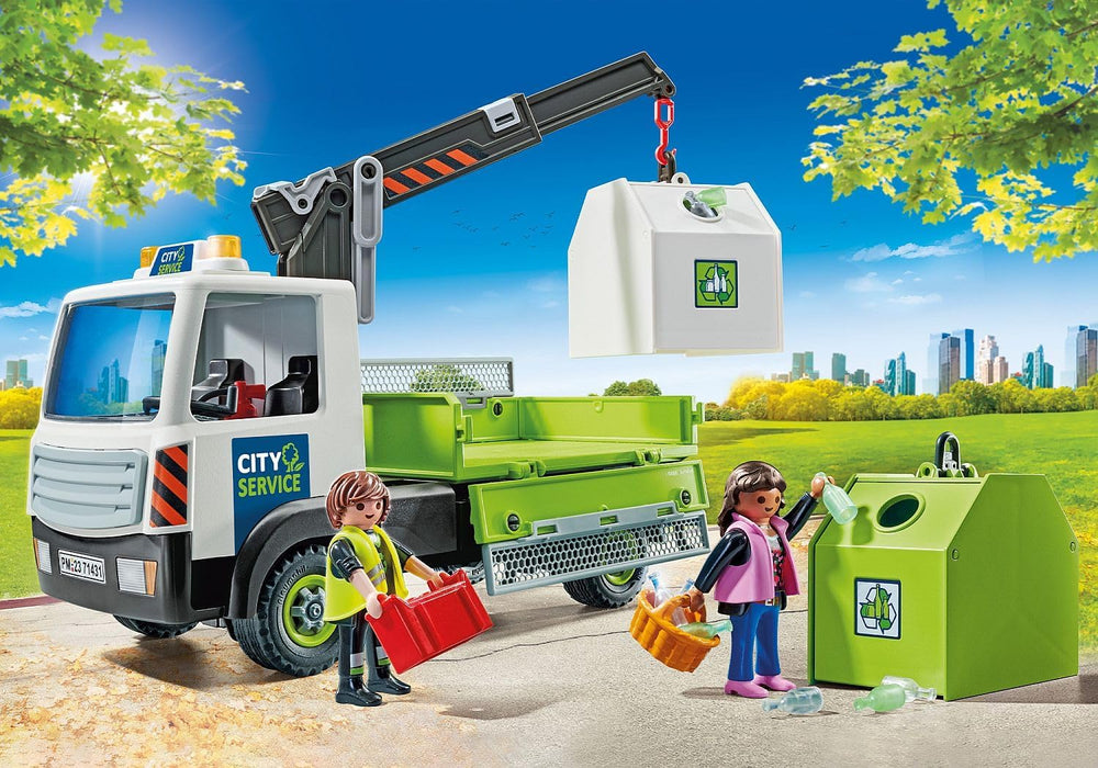 Playmobil Glass Recycling Truck with Container (71431)
