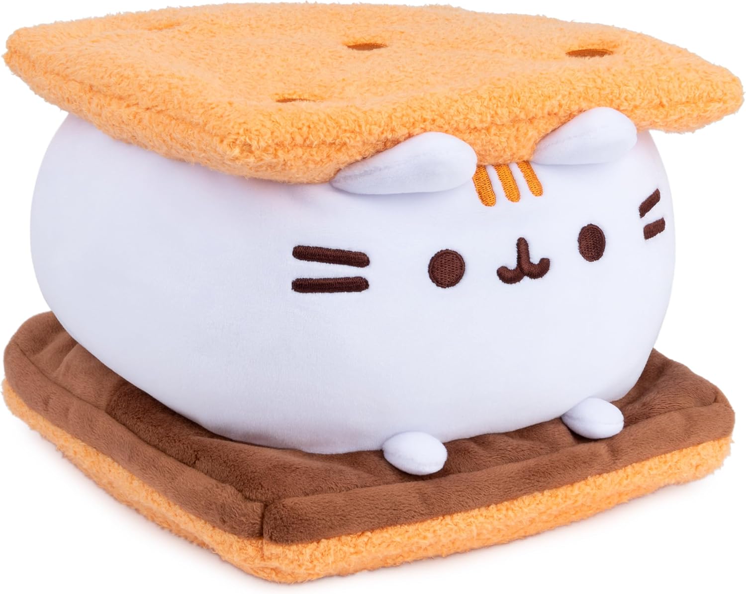 GUND Pusheen S'mores Squisheen – Squishy Pusheen Stuffed Animal with S'mores Design (Ages 1+)