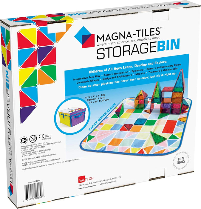 MAGNA-TILES Storage Bin & Interactive Play-Mat