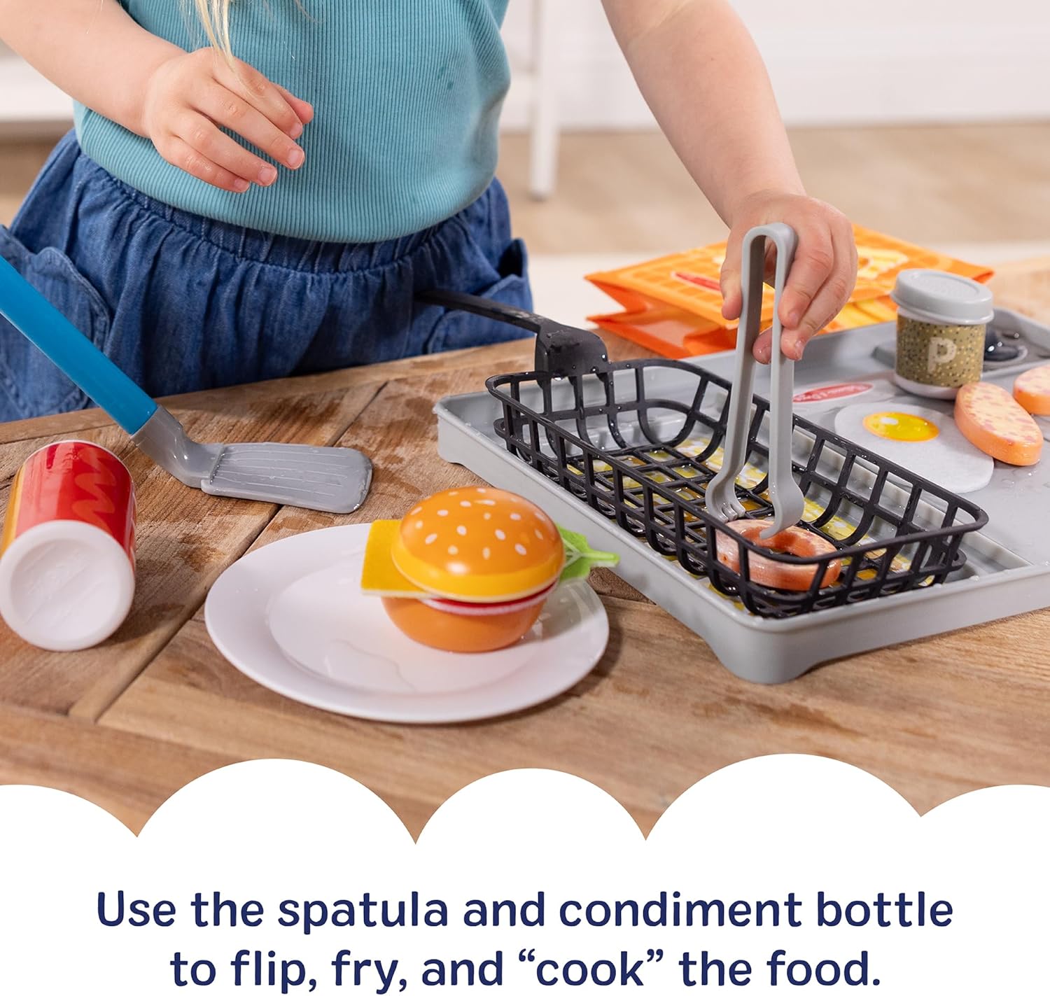 Melissa and Doug Flip Fry Grill Play Set
