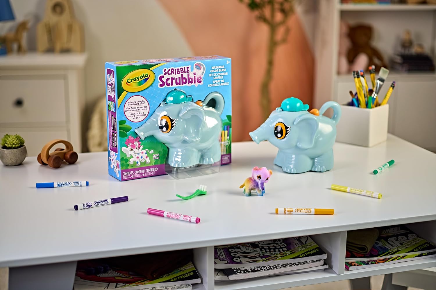 Crayola Scribble Scrubbie Colour Blast – Marker Airbrush System for Pets (Ages 3+)