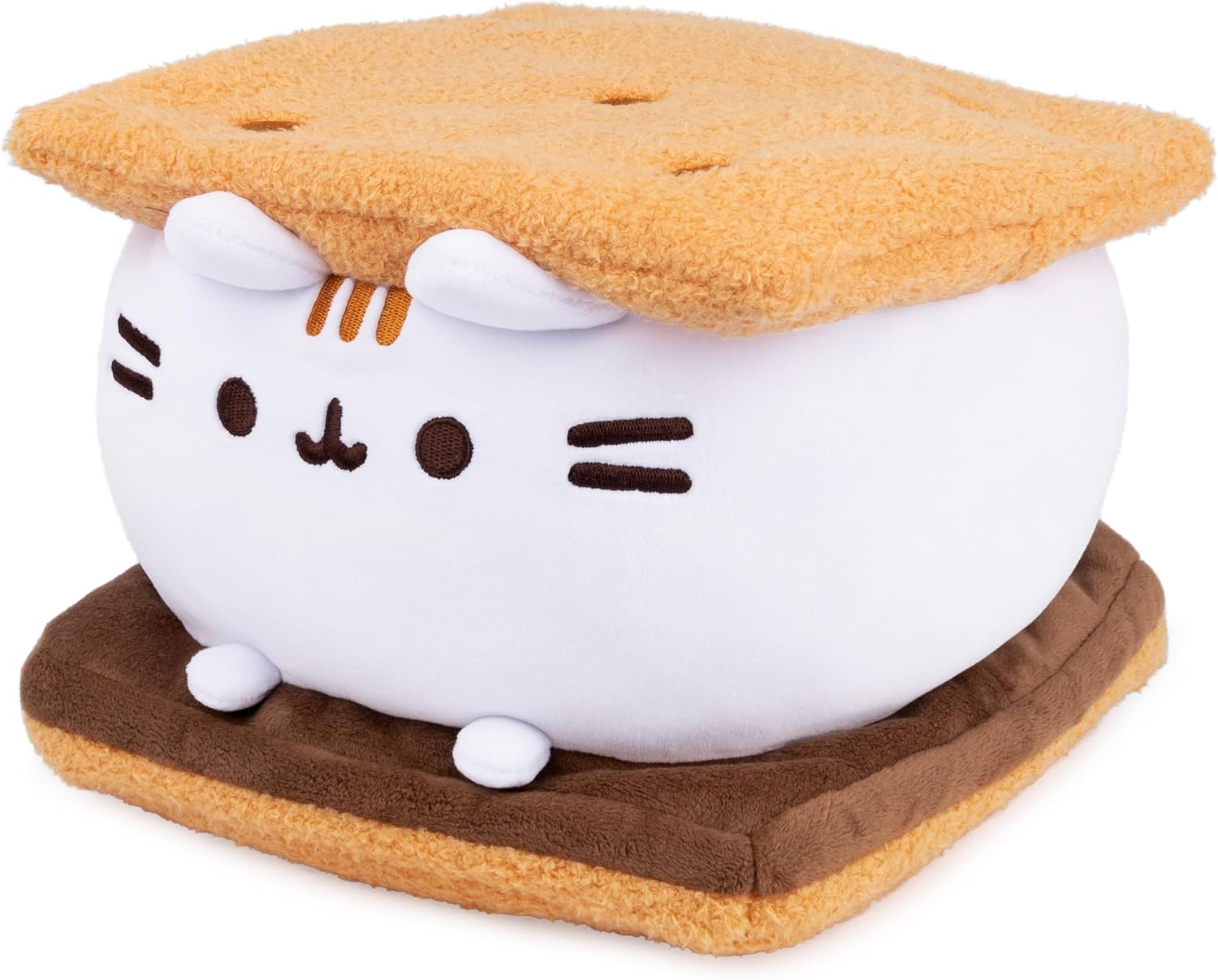 GUND Pusheen S'mores Squisheen – Squishy Pusheen Stuffed Animal with S'mores Design (Ages 1+)