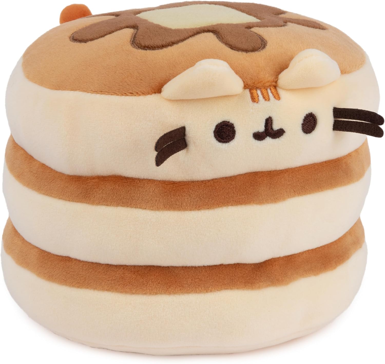 GUND Pusheen the Cat Pancake Squisheen – Squishy Pusheen Stuffed Animal with Pancake Stack Design (Ages 1+)