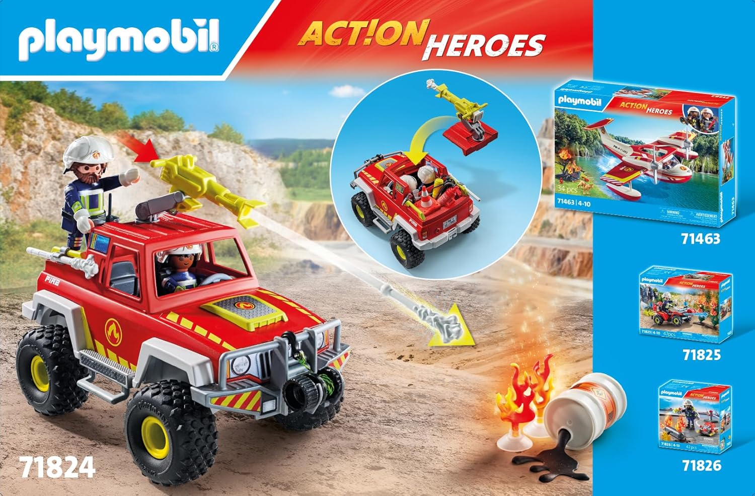 Playmobil Firefighting Truck (71824)