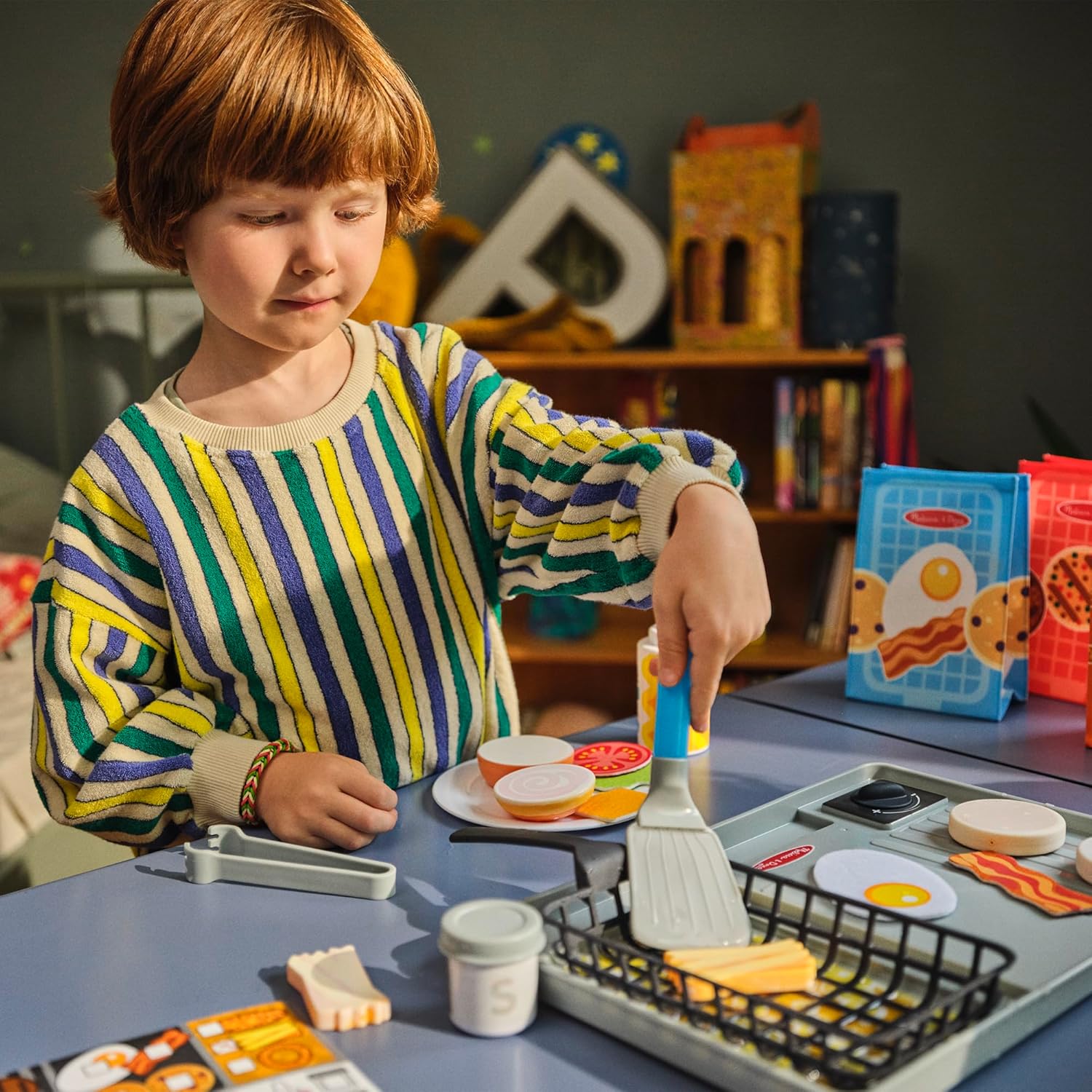 Melissa and Doug Flip Fry Grill Play Set
