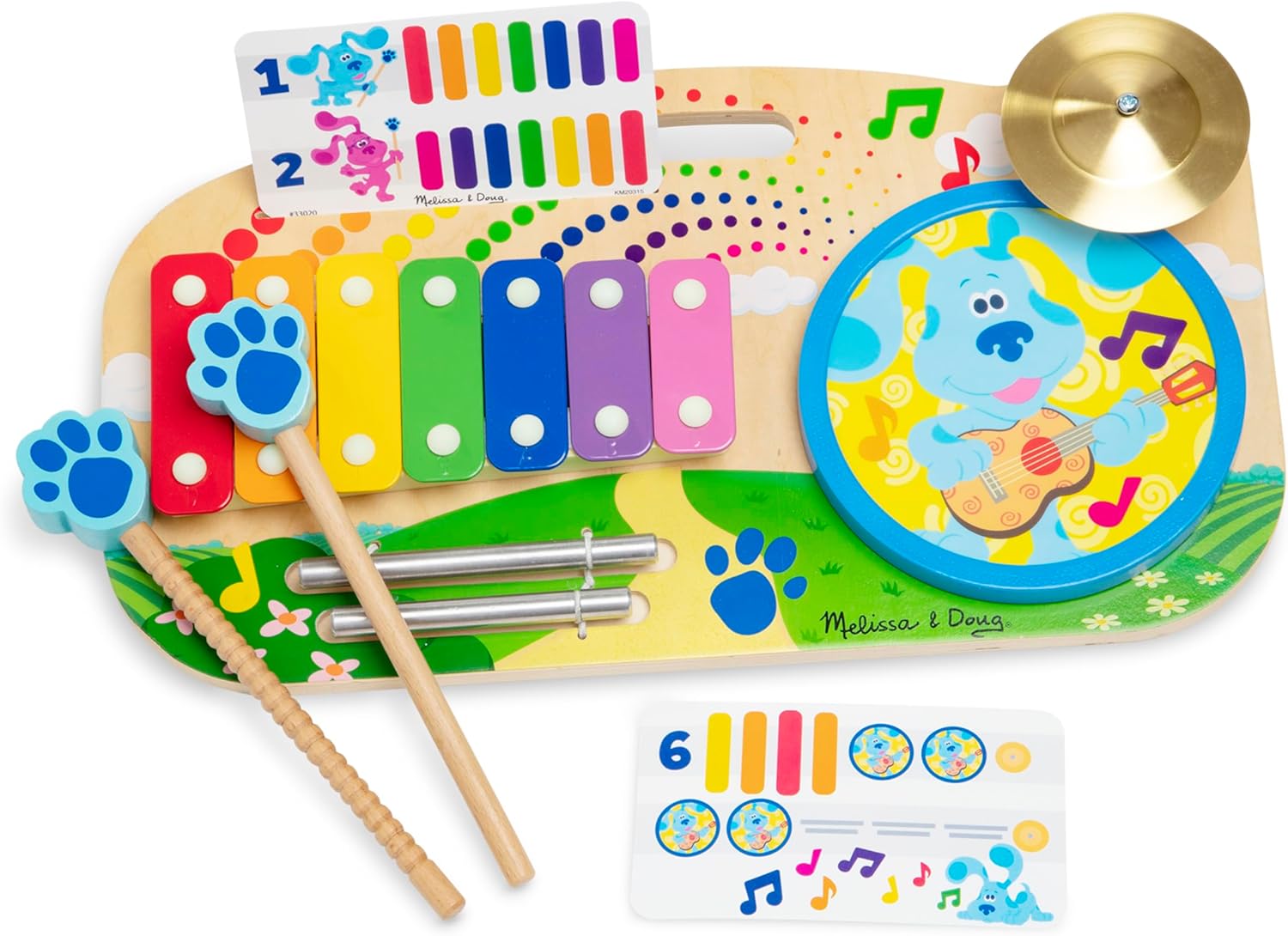 Melissa & Doug Blue's Clues & You! Wooden Music Maker Board
