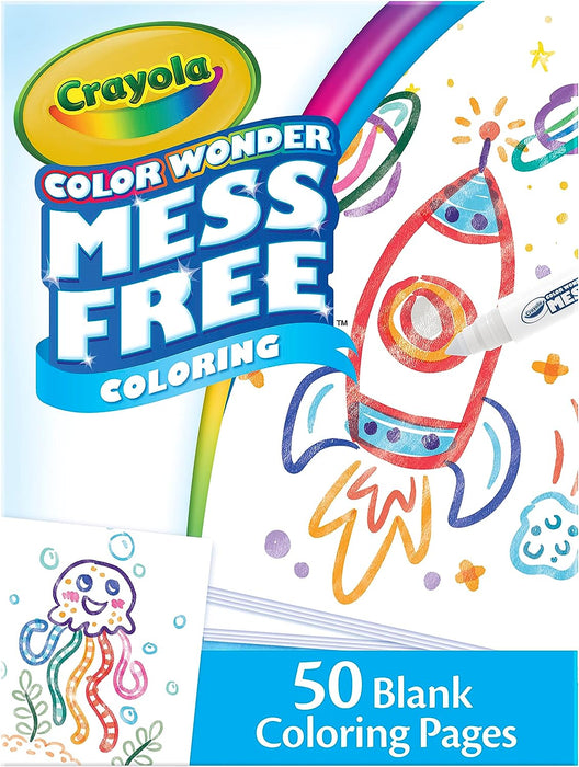 Crayola Color Wonder Mess-Free Blank Colouring Pages, 50 Count