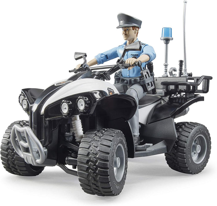 Bruder Police Quad w/ Light Skin Policeman and Accessories (63011)