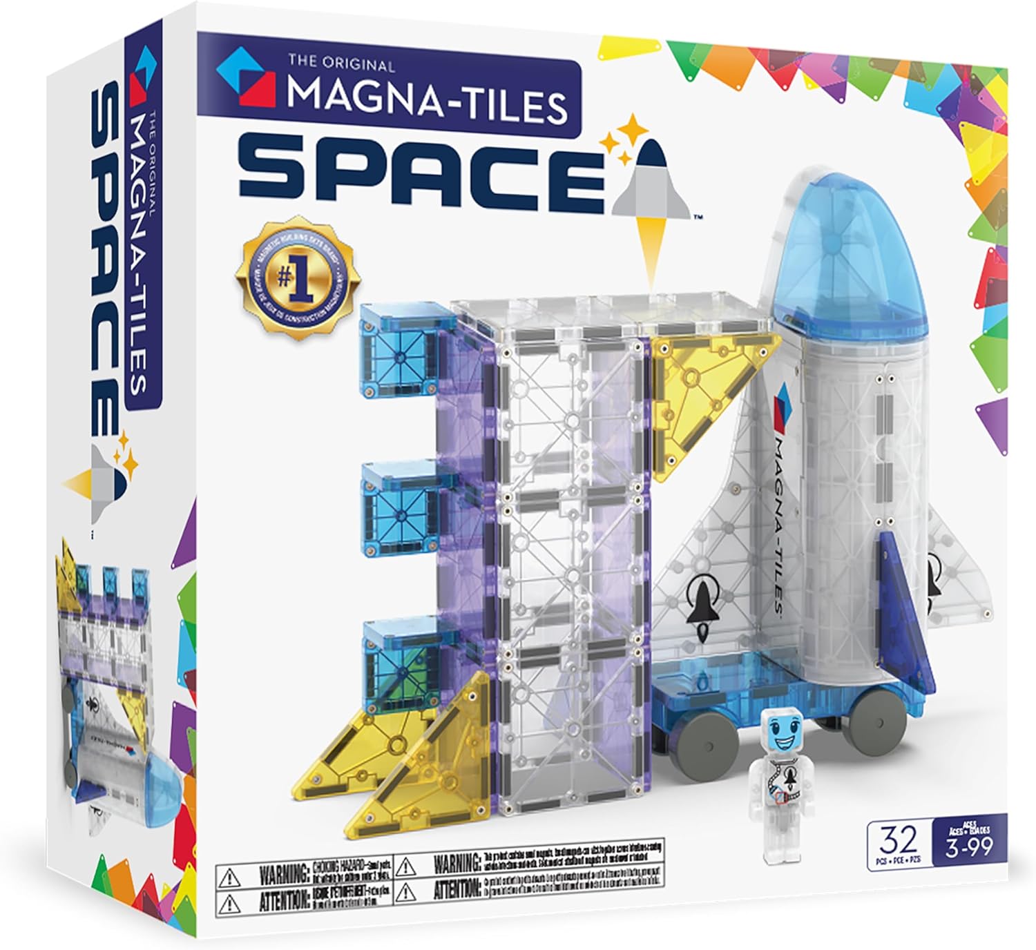 MAGNA-TILES Space + microMAGS (32 Piece Set)