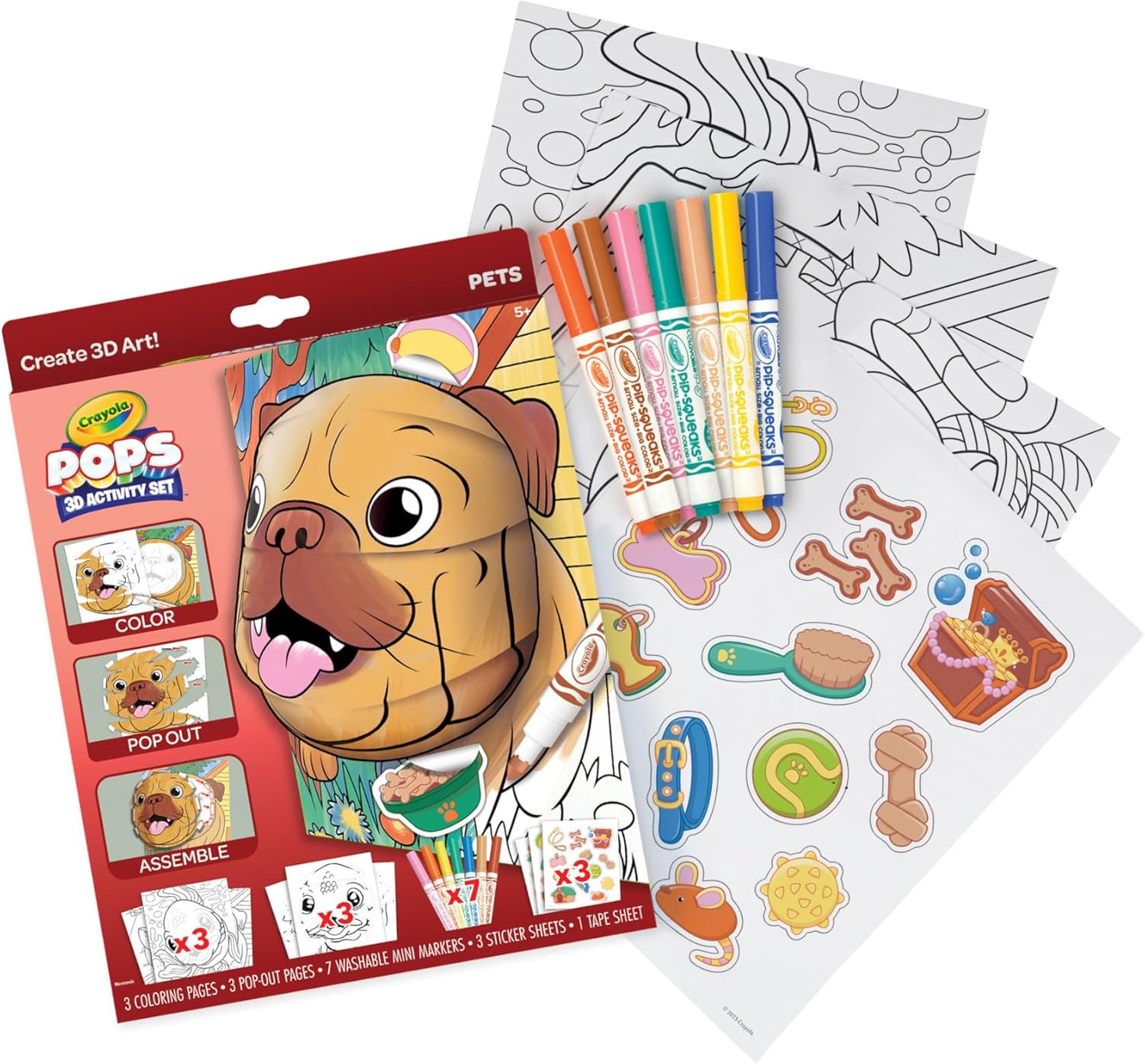 Crayola Pops 3D Activity Set - Pets