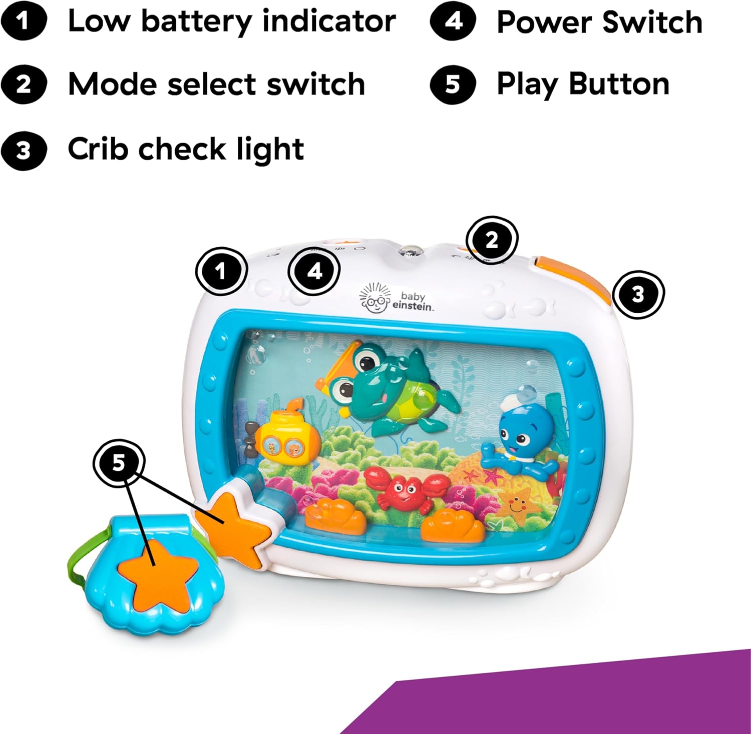 Baby Einstein Sea Dreams Soother Crib Toy