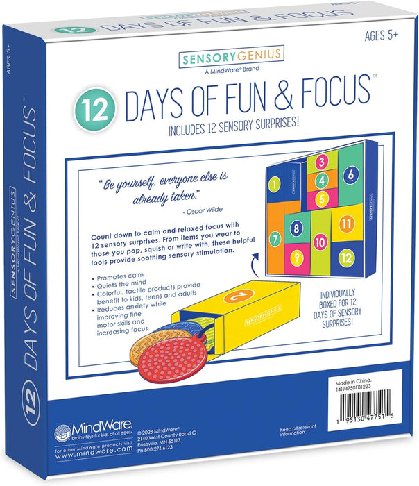 Mindwares 12 Days of Fun and Focus (Sensory Genius)