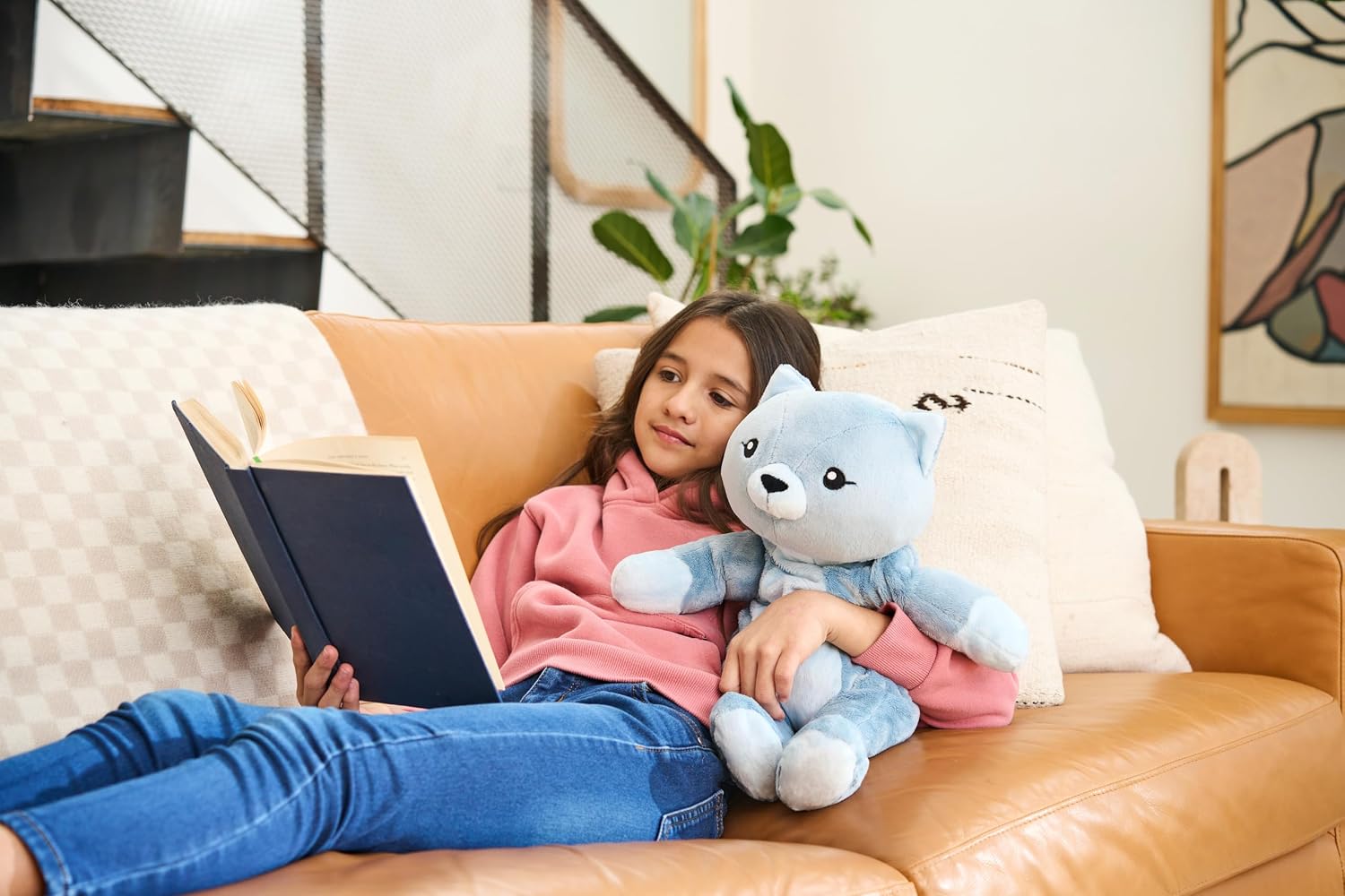 Hugimals Frankie the Cat – 4.5 lb Weighted Stuffed Animal for Calm & Comfort (Ages 2+)