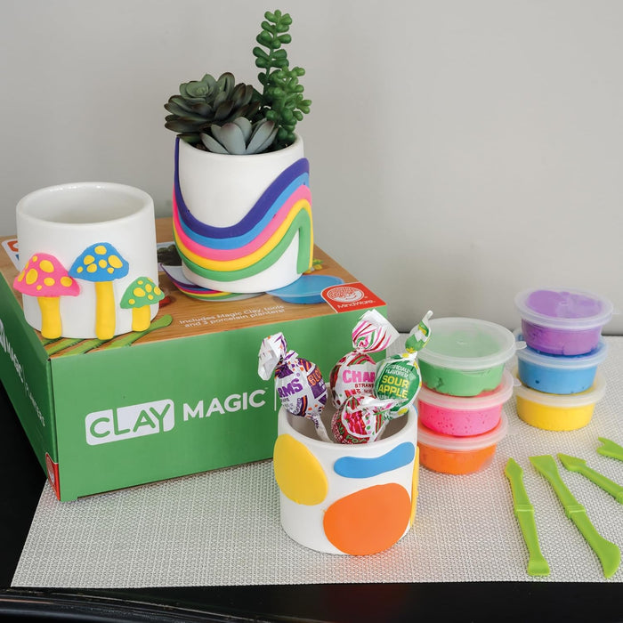 Mindwares Clay Magic Planters Craft Kit