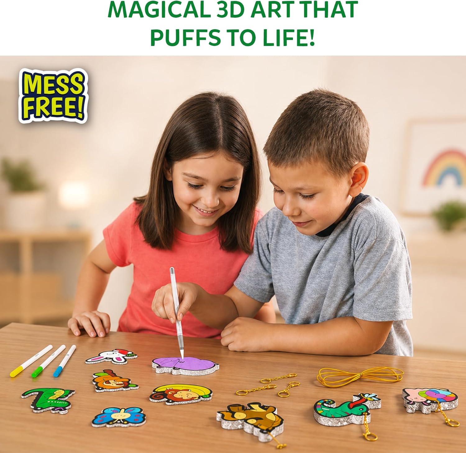 Skillmatics Aqua Puffs: Animals – Water-Activated Colour & Craft Activity