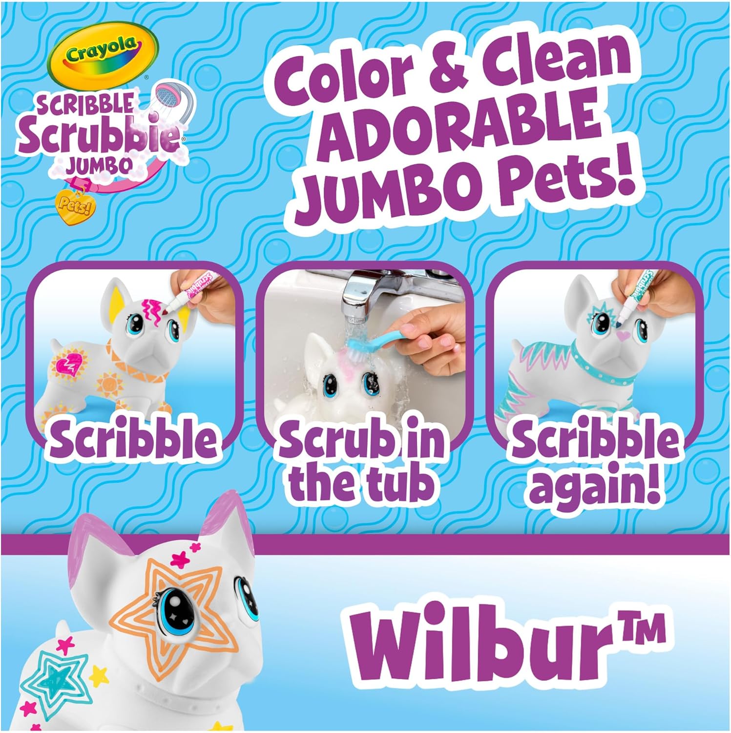 Crayola Scribble Scrubbie Jumbo Pets – Wilbur