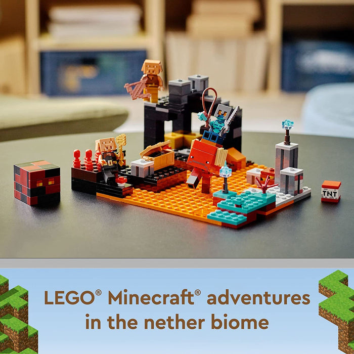 LEGO Minecraft The Ruined Portal Building Toy 21172 with Steve and Wither  Skeleton Figures, Gift Idea for 8 Plus Year Old Kids, Boys & Girls 