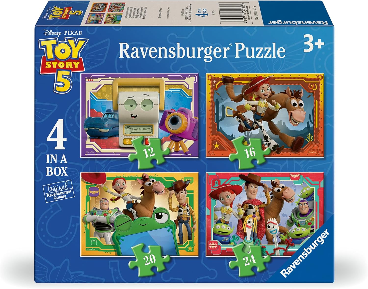 Ravensburger Toy Story 5 4-in-a-Box Puzzle Set – Progressive Kids Jigsaw Puzzles (Ages 3+)