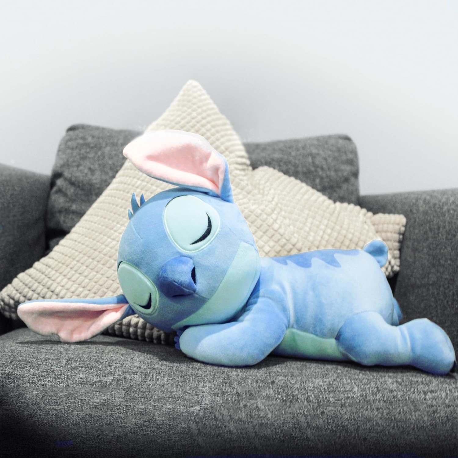 Disney Stitch Sleeping Baby Plush – Soft Cuddly Stuffed Toy for Babies