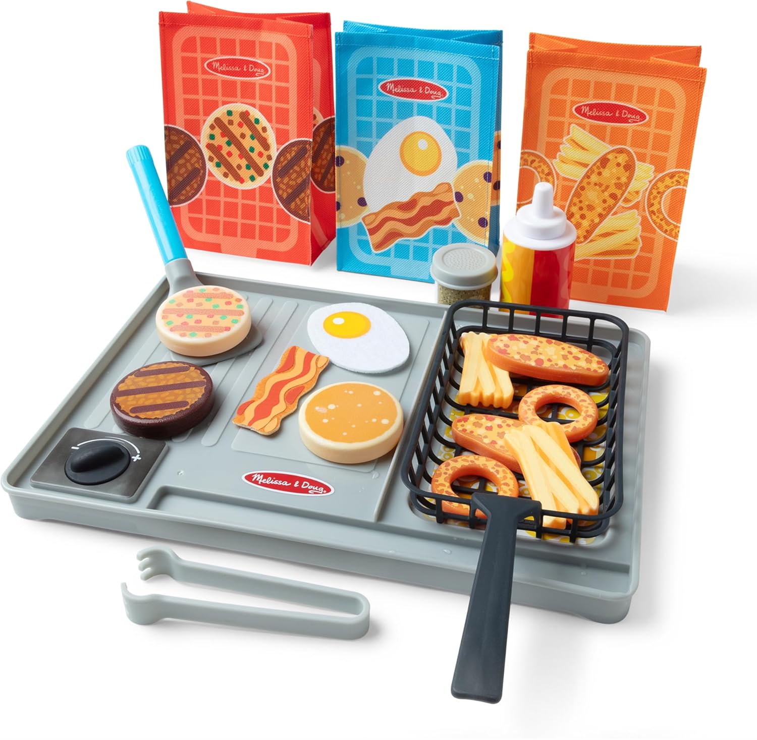 Melissa and Doug Flip Fry Grill Play Set