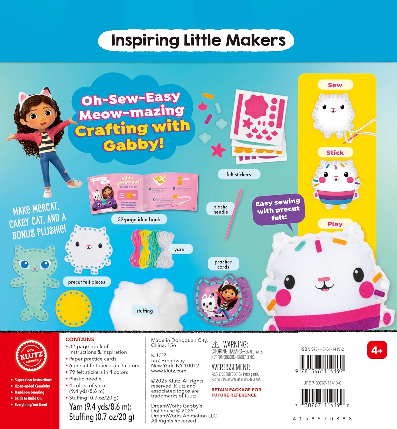 Klutz Gabby's Dollhouse My Simple Sewing