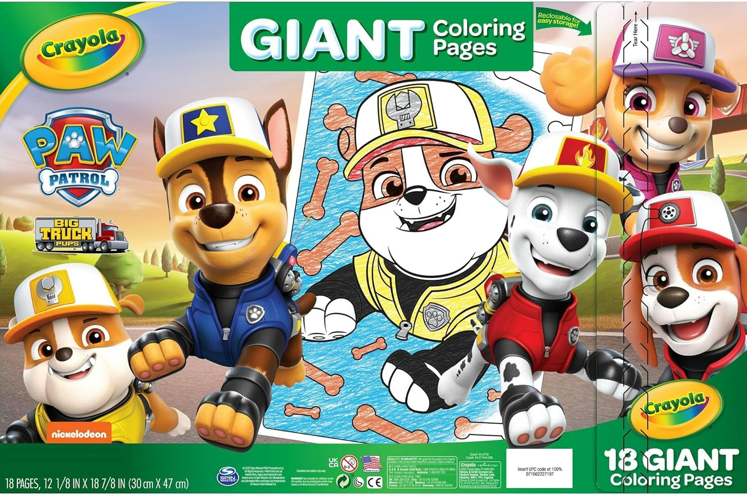 Crayola Giant Colouring Pages - Paw Patrol