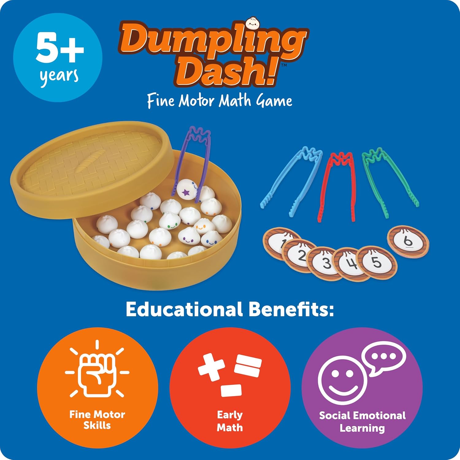 Learning Resources Dumpling Dash!™ Fine Motor Math Game