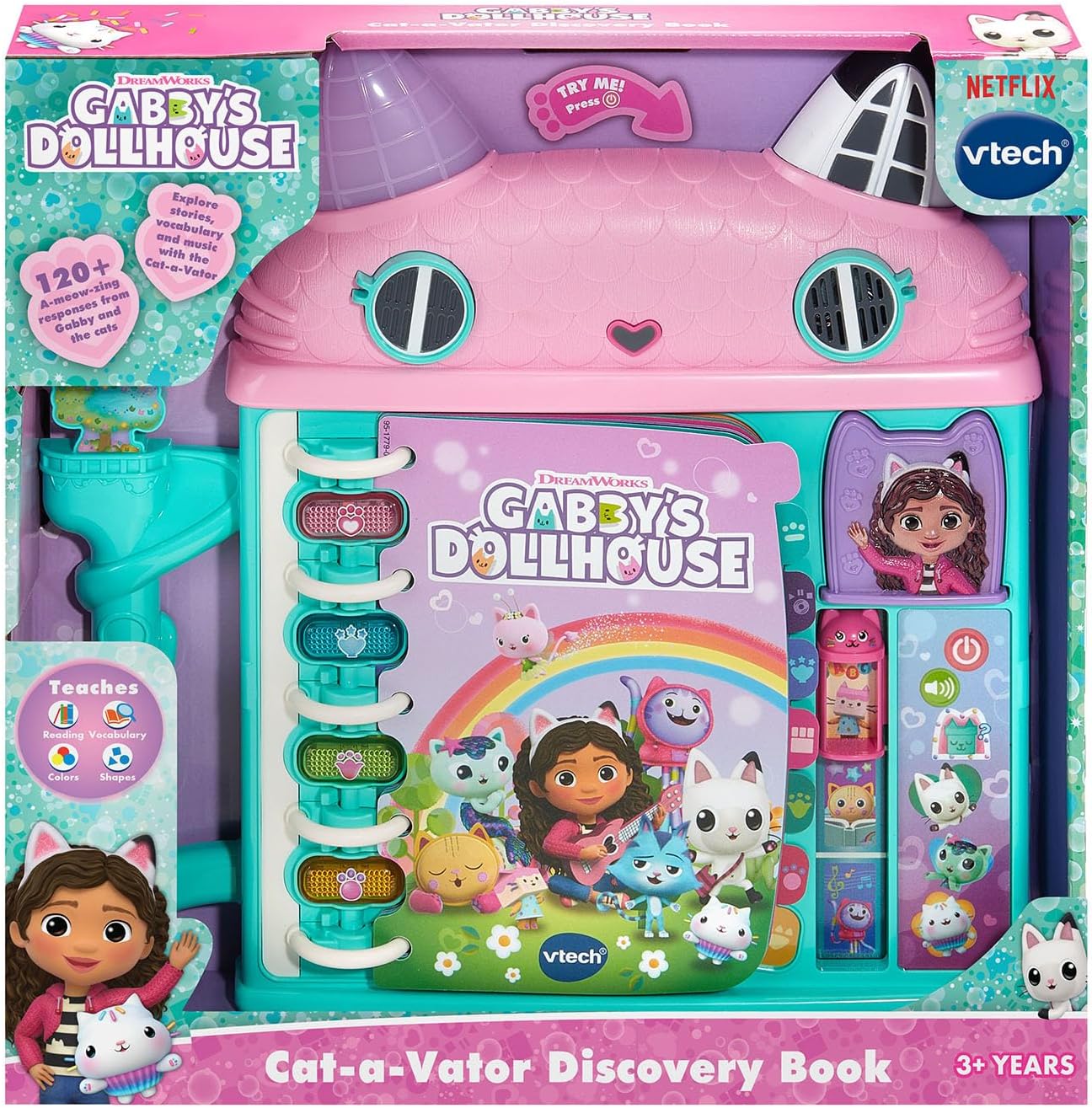 VTech® Gabby's Dollhouse Cat-a-Vator Discovery Book