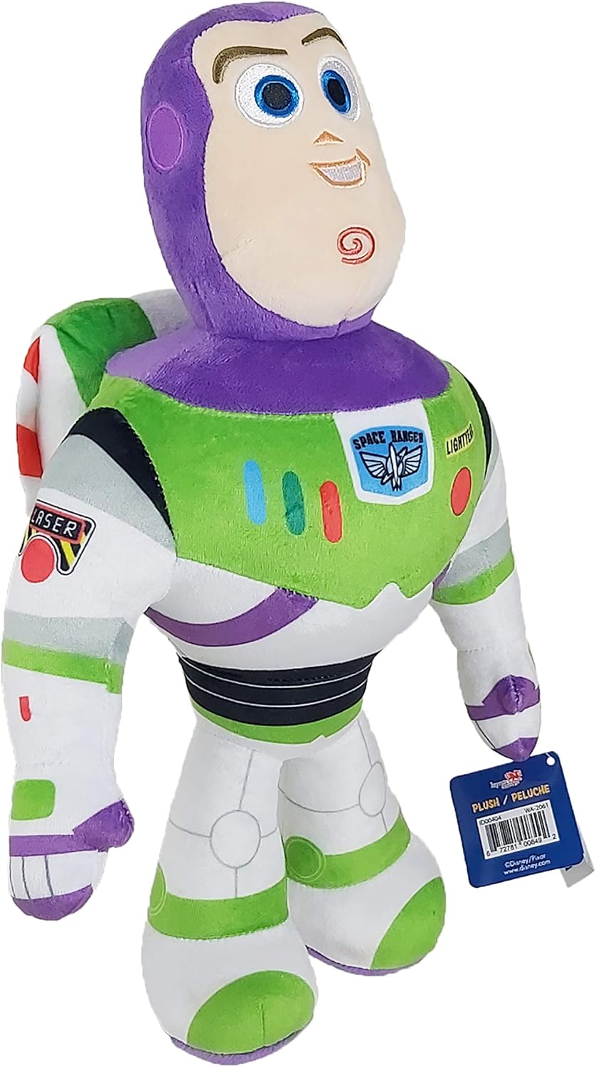 Disney Pixar Toy Story Buzz Lightyear Medium Plush – 12" Official Space Ranger Toy