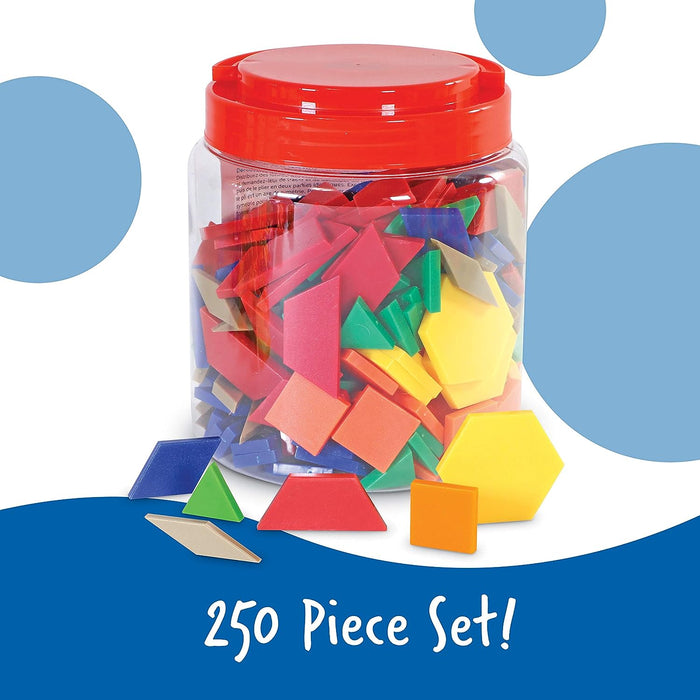 Learning Resources Plastic Pattern Blocks (Set of 250)
