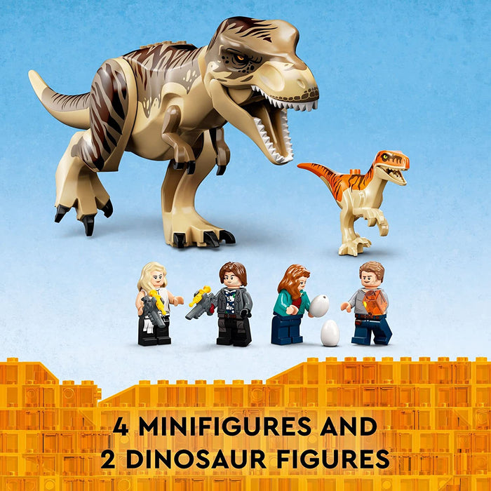 Lego Jurrasic World T. rex & Atrociraptor Dinosaur Breakout (76948)