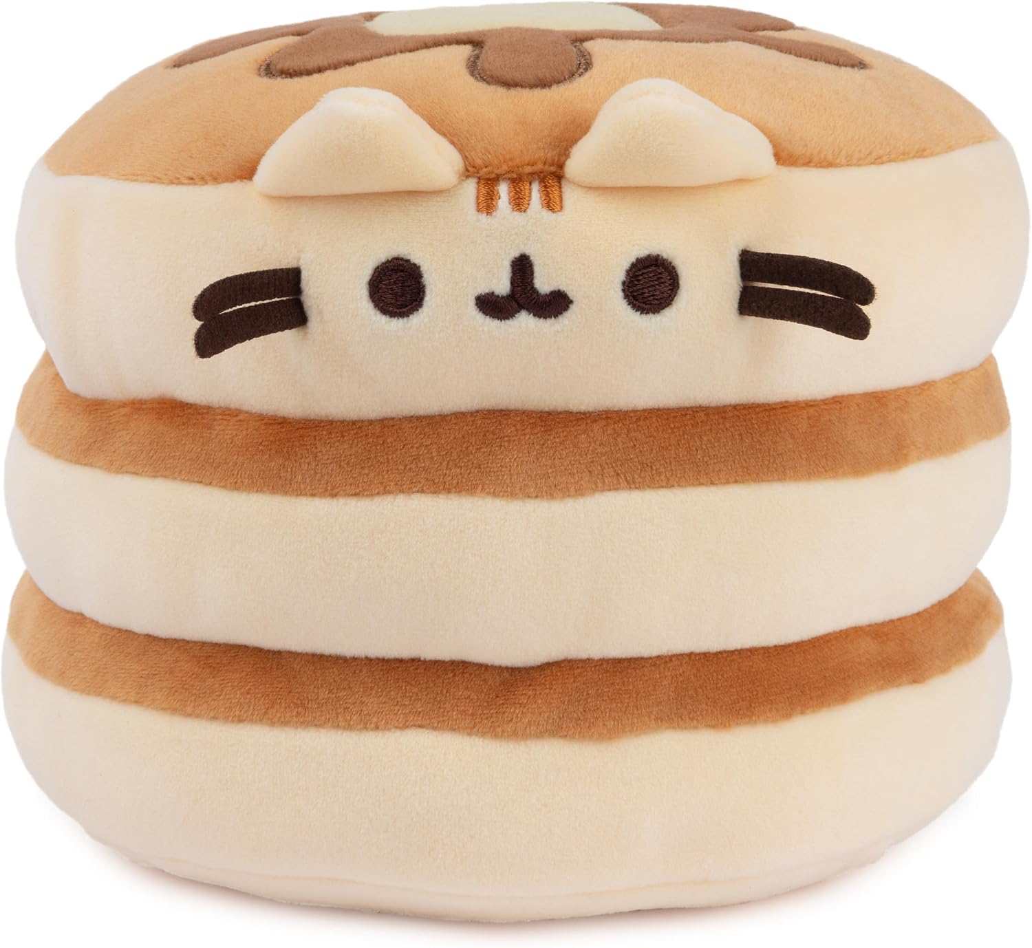 GUND Pusheen the Cat Pancake Squisheen – Squishy Pusheen Stuffed Animal with Pancake Stack Design (Ages 1+)