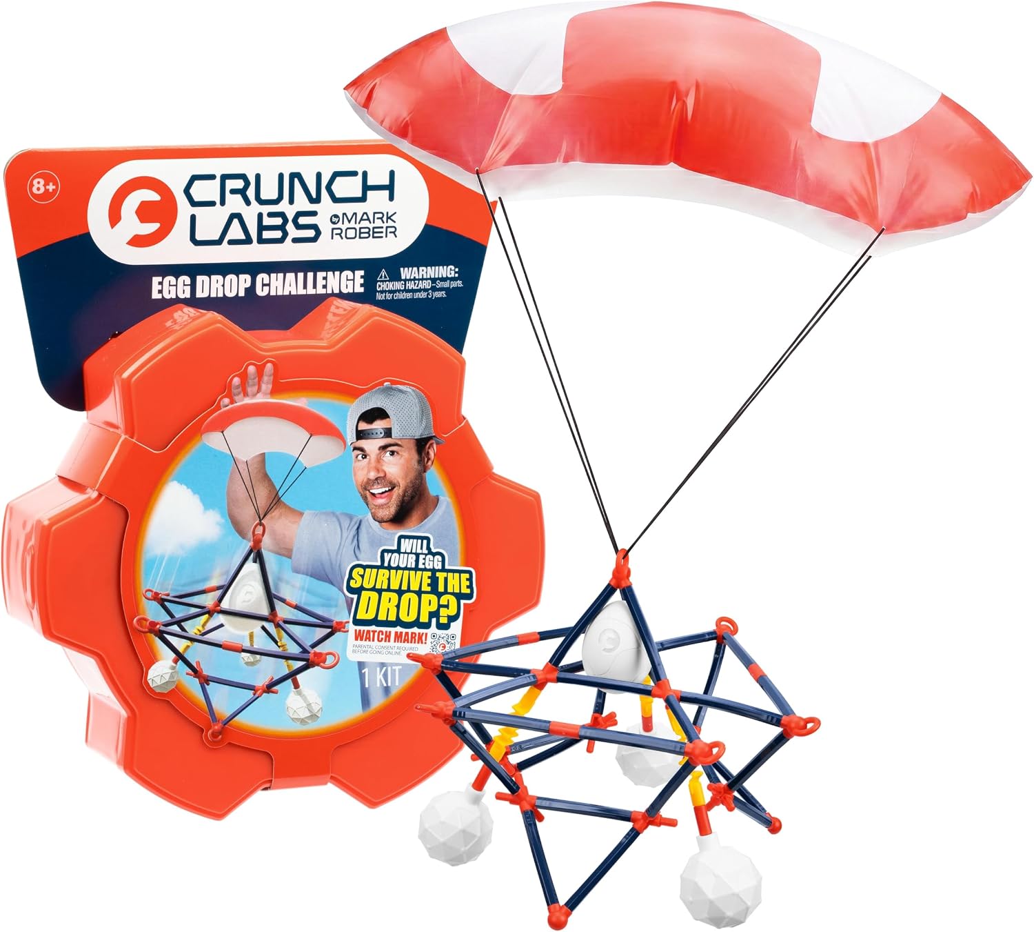 CrunchLabs by Mark Rober Egg Drop Challenge – STEM Engineering Kit Inspired by NASA Egg Drop (Ages 8+)