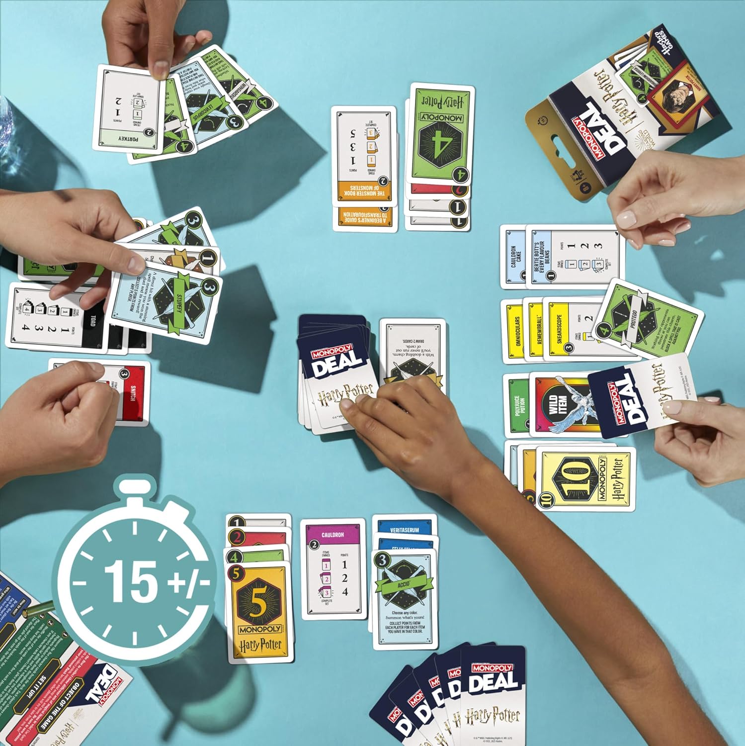Monopoly Deal Harry Potter Card Game – Wizarding World Fast-Play Card Game (Ages 8+, 2–5 Players)