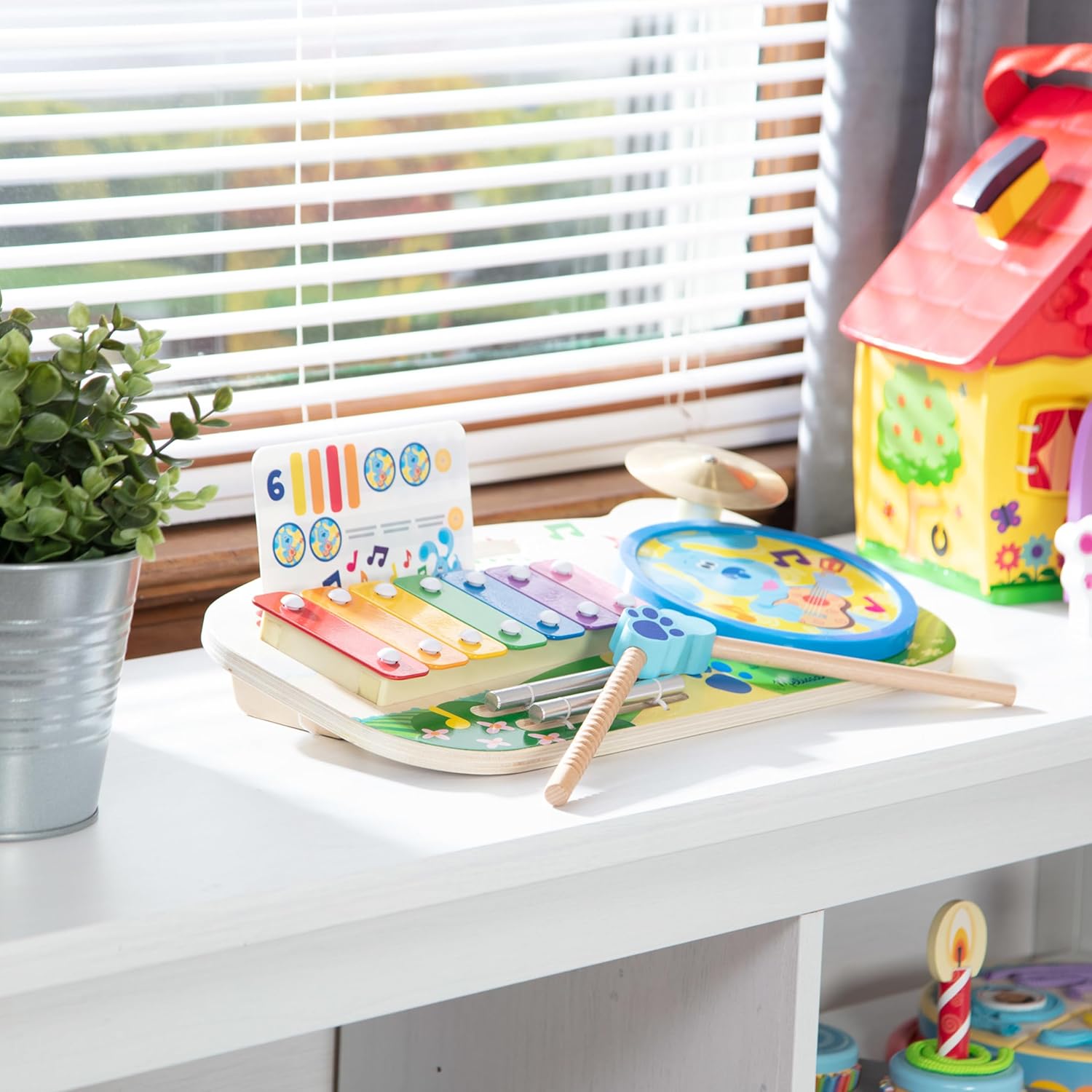 Melissa & Doug Blue's Clues & You! Wooden Music Maker Board