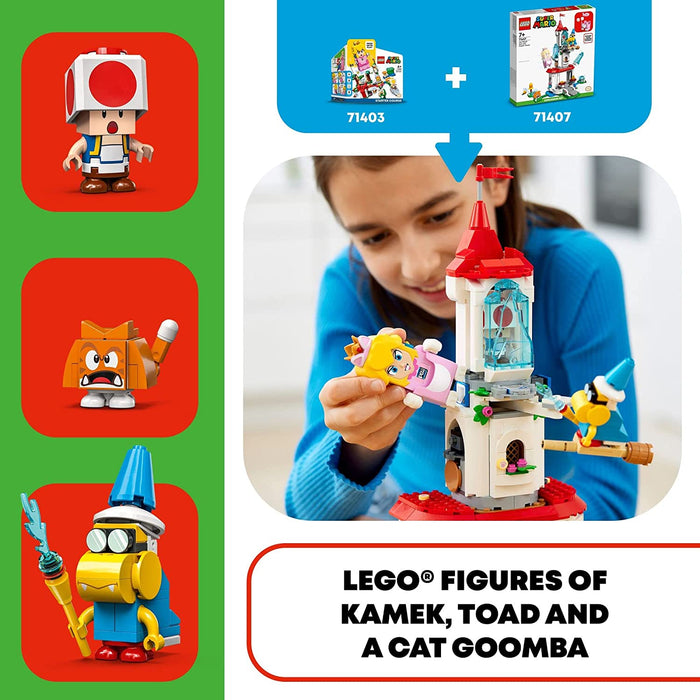 Lego Super Mario Cat Peach Suit and Frozen Tower Expansio (71407)
