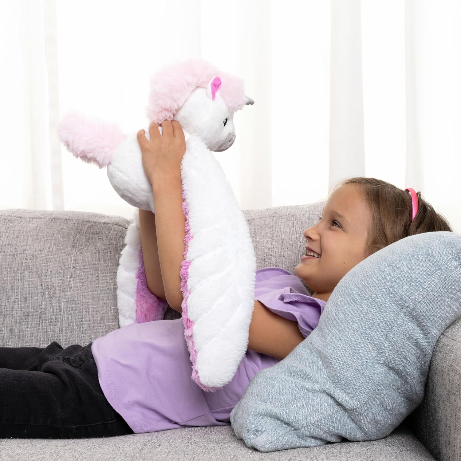 Hugimals Echo the Unicorn – Weighted Stuffed Animal (Ages 2+)