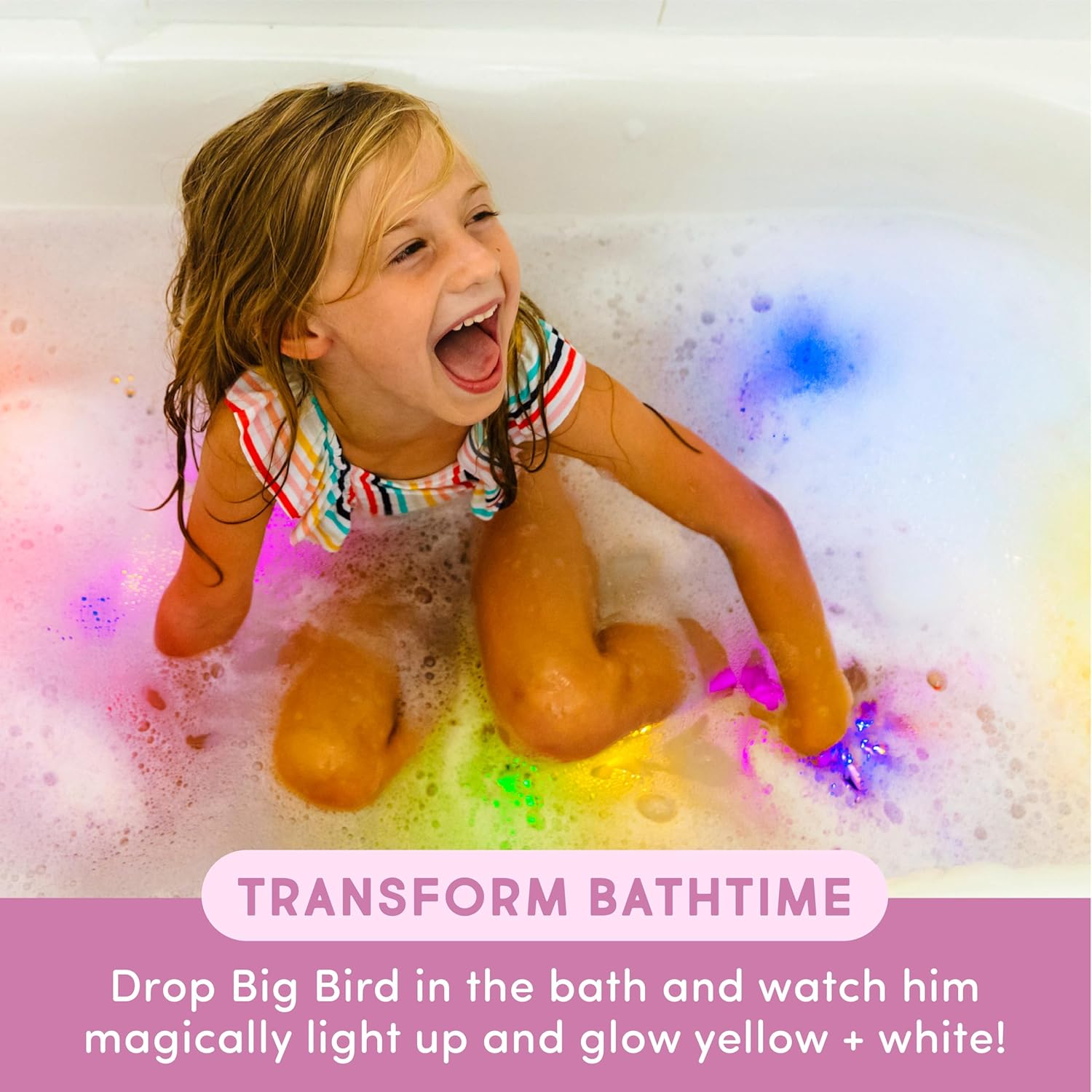 Glo Pals Licensed Light Up Cubes 4pk - Big Bird