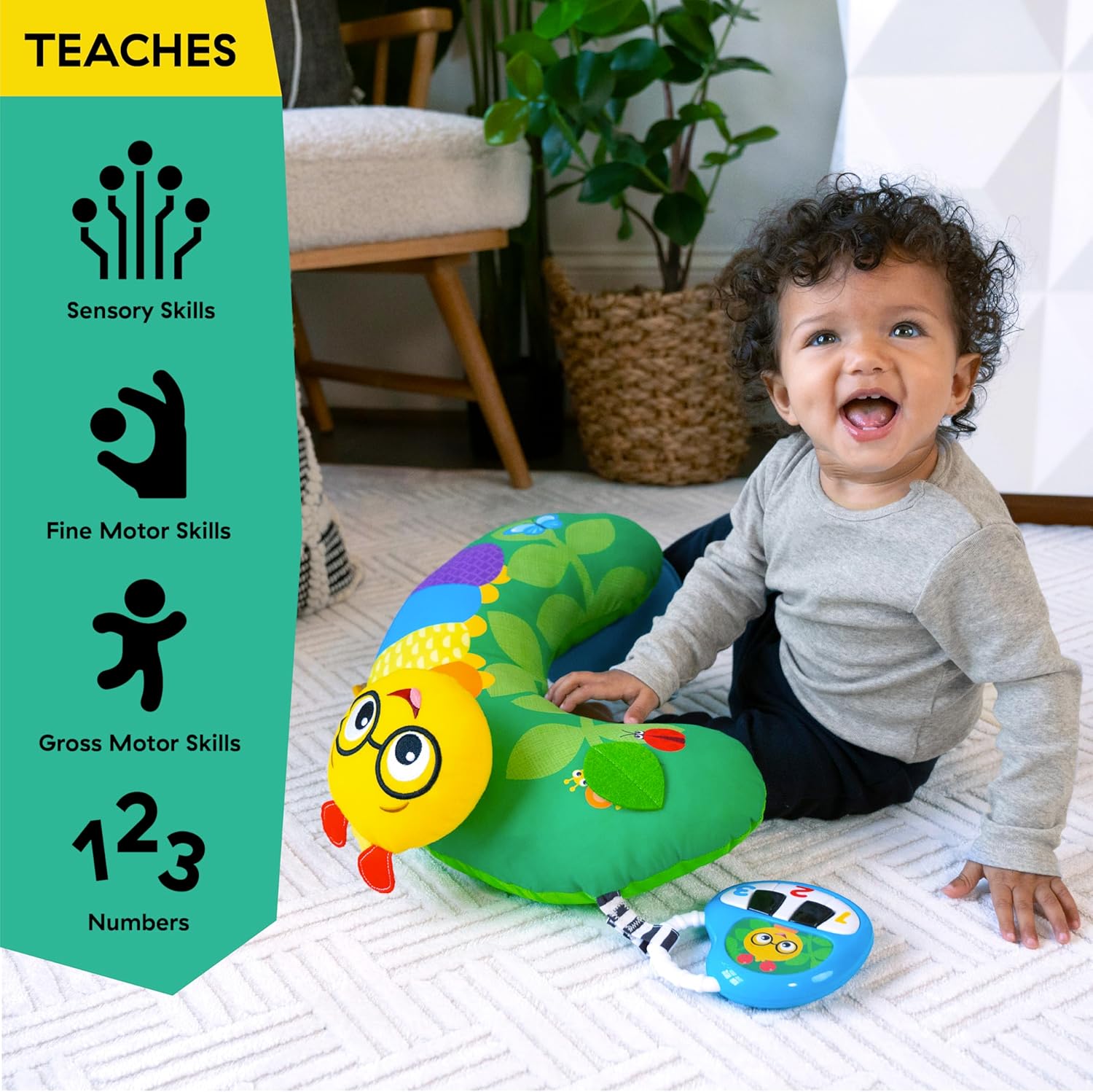 Baby Einstein Cal-a-Pillow Tummy Time Activity Pillow