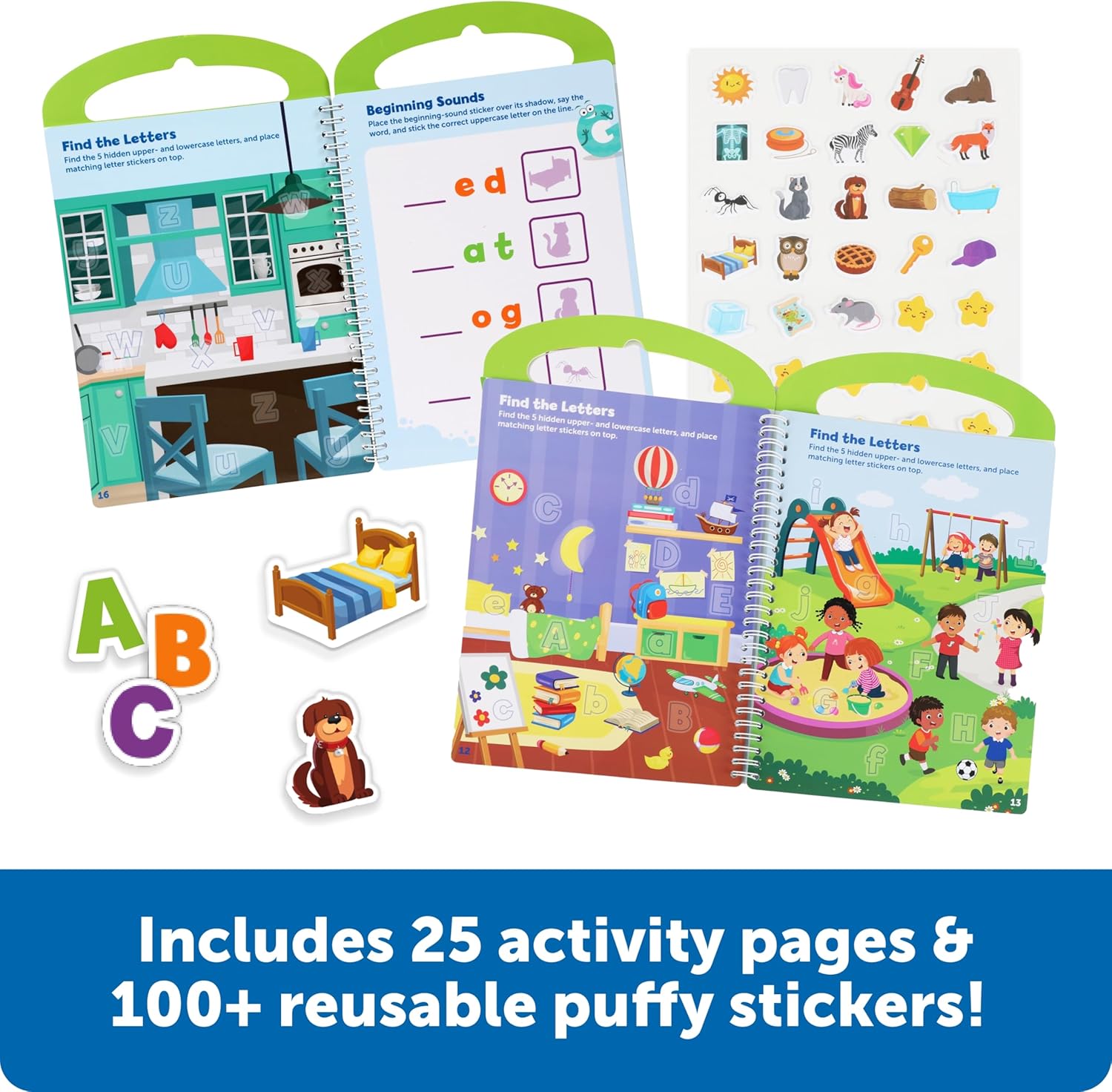 Learning Resources Smart Stickers Find It Phonics – Reusable 3D Puffy Sticker Phonics Activity (Ages 4+)
