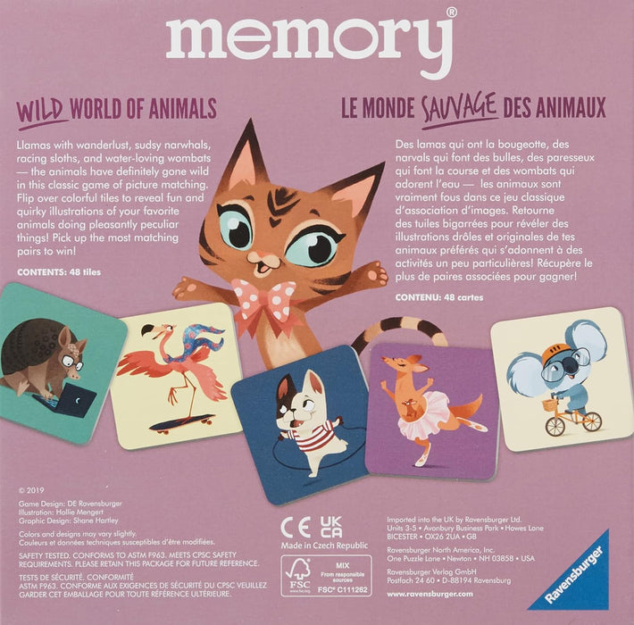 ThinkFun Memory®: Wild World of Animals