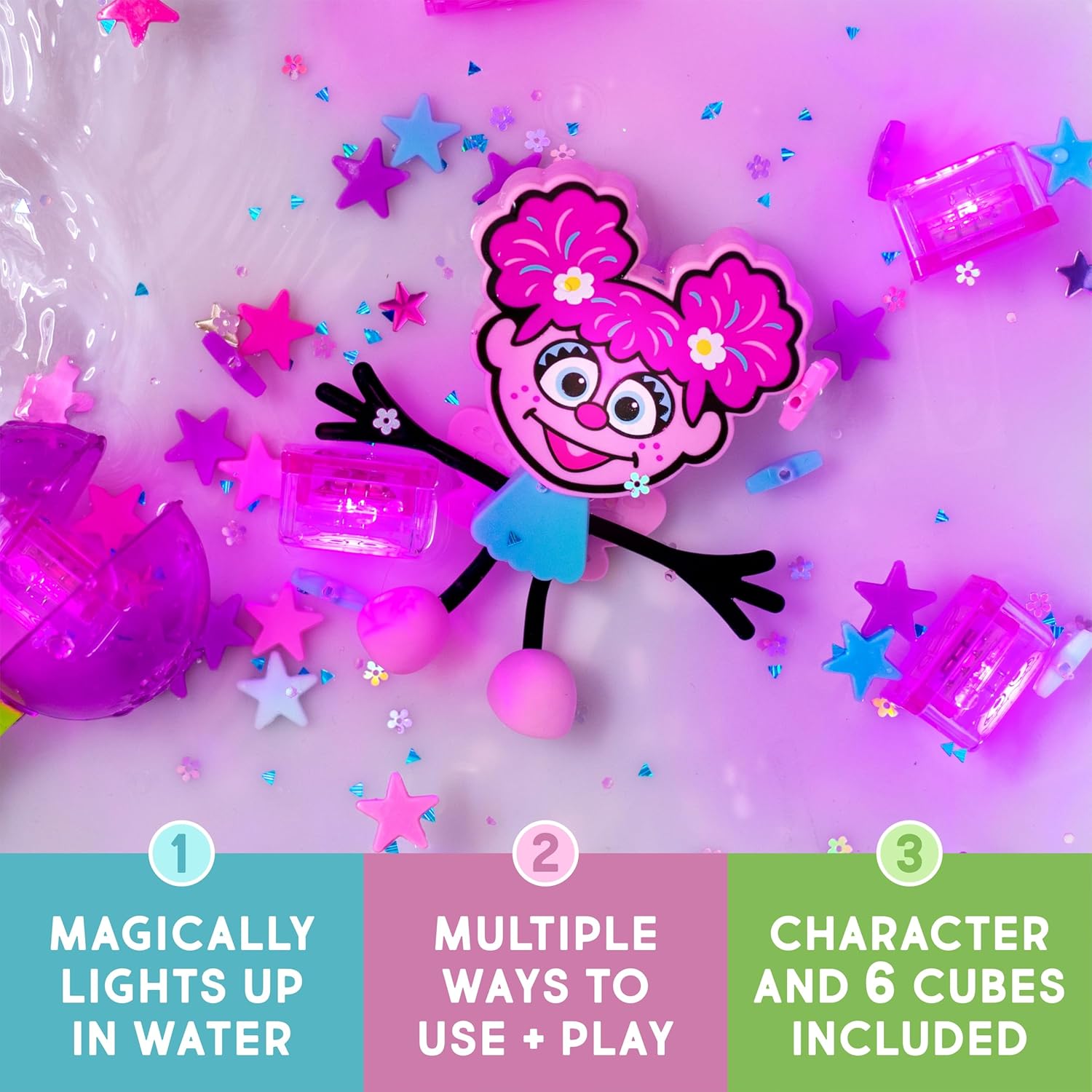 Glo Pals Licensed Light Up Cubes 4pk - Abby Cadabby