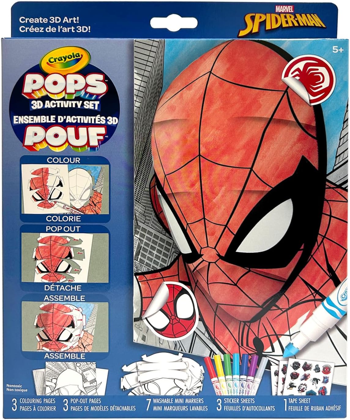 Crayola Pops 3D Activity Set - Spiderman