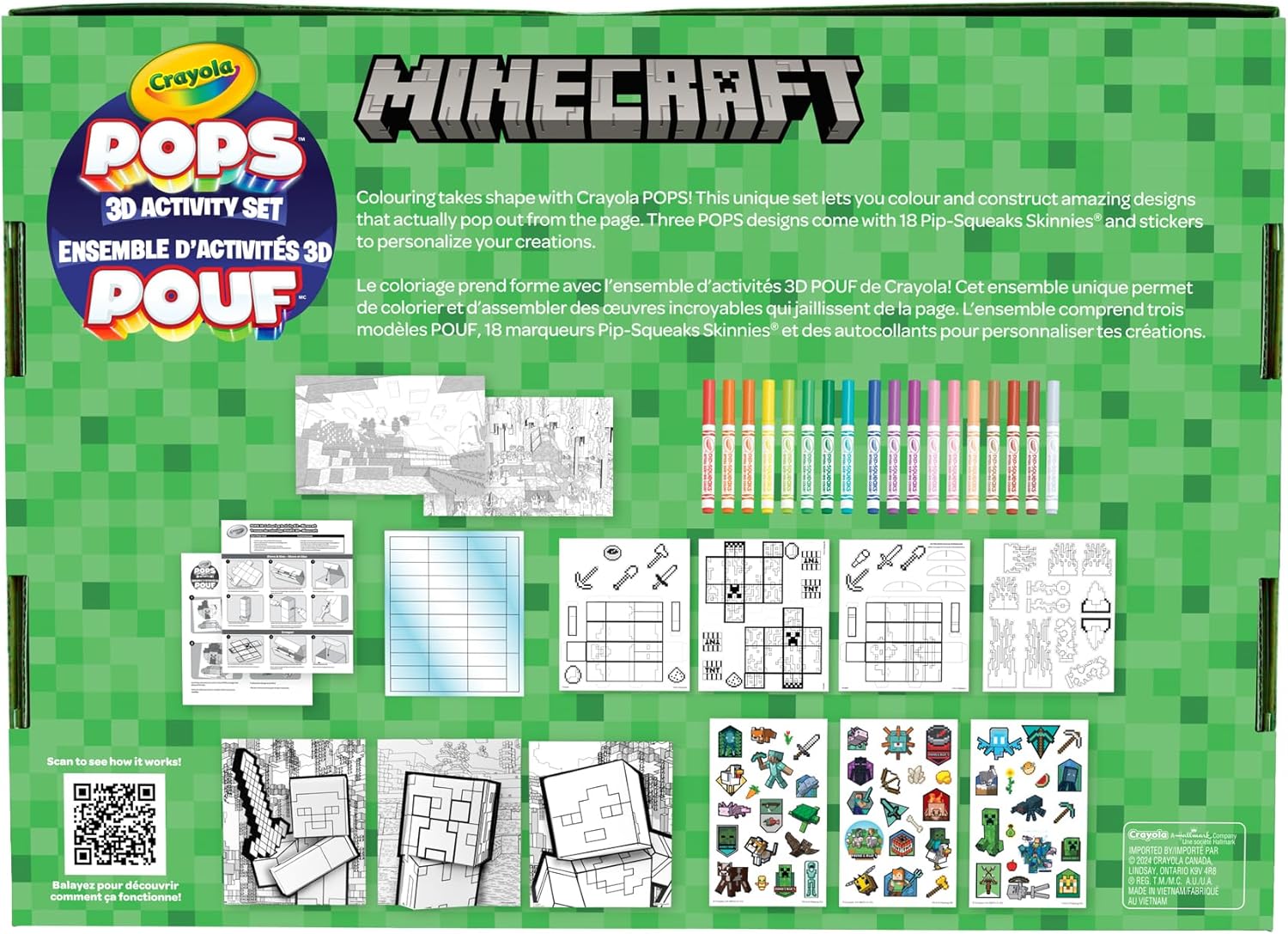 Crayola Crayola Pops 3D Activity Set - Minecraft