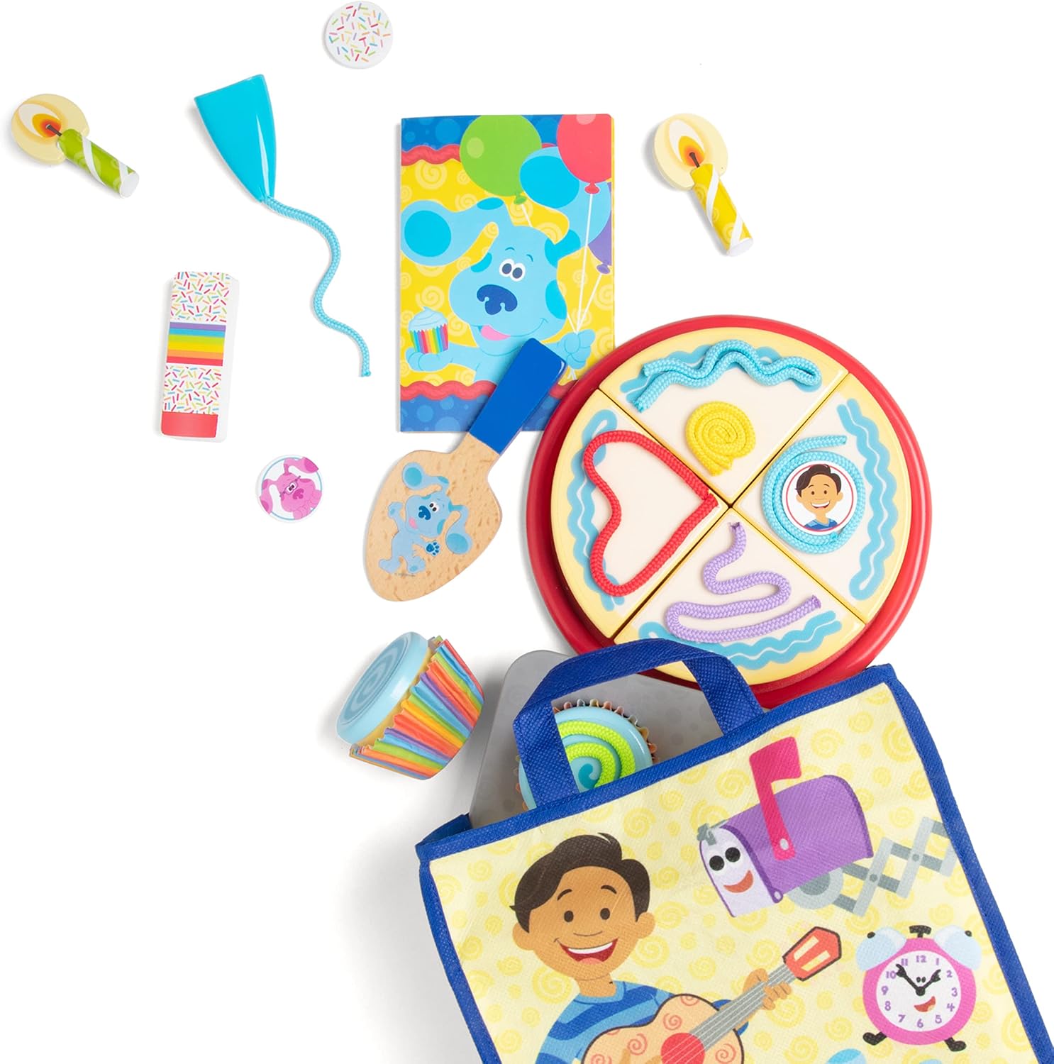 Melissa & Doug Blue's Clues & You! Wooden Birthday Party Play Set