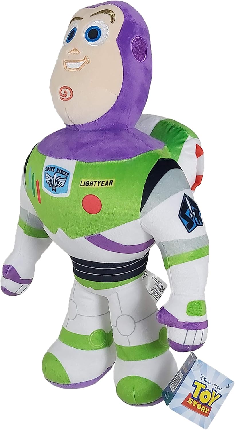 Disney Pixar Toy Story Buzz Lightyear Medium Plush – 12" Official Space Ranger Toy