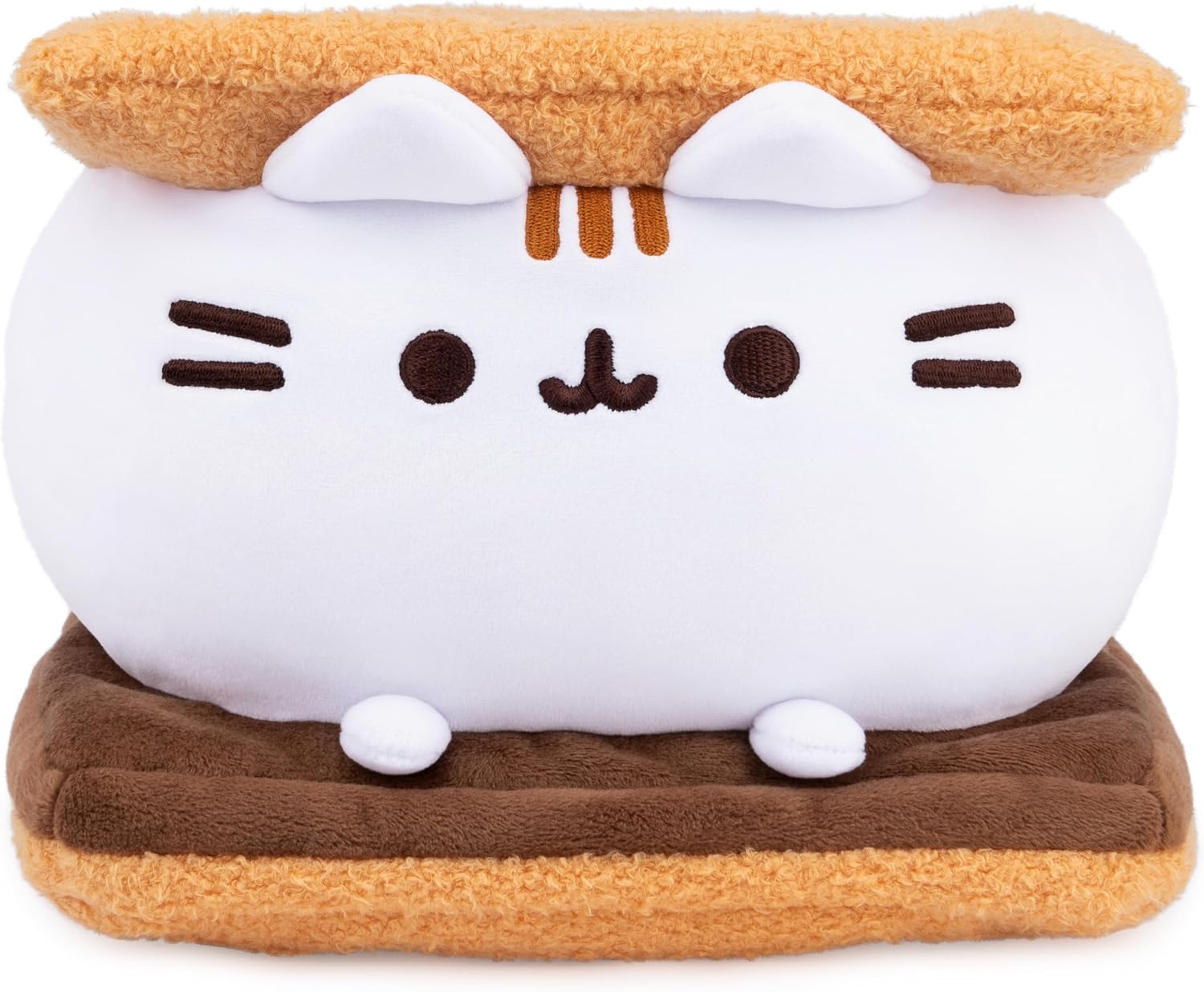GUND Pusheen S'mores Squisheen – Squishy Pusheen Stuffed Animal with S'mores Design (Ages 1+)