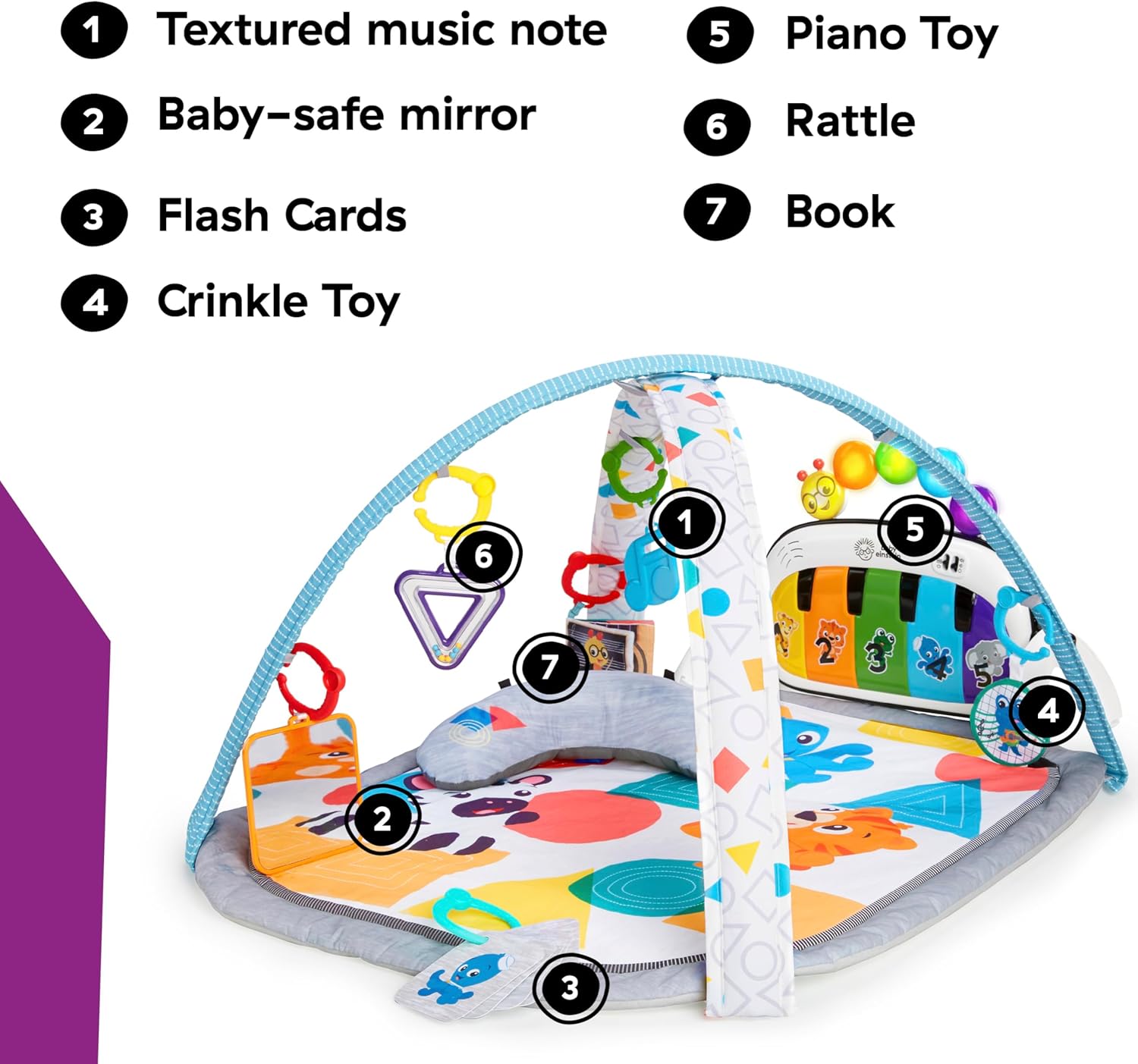 Baby Einstein 4-in-1 Kickin' Tunes Music and Language Discovery Gym